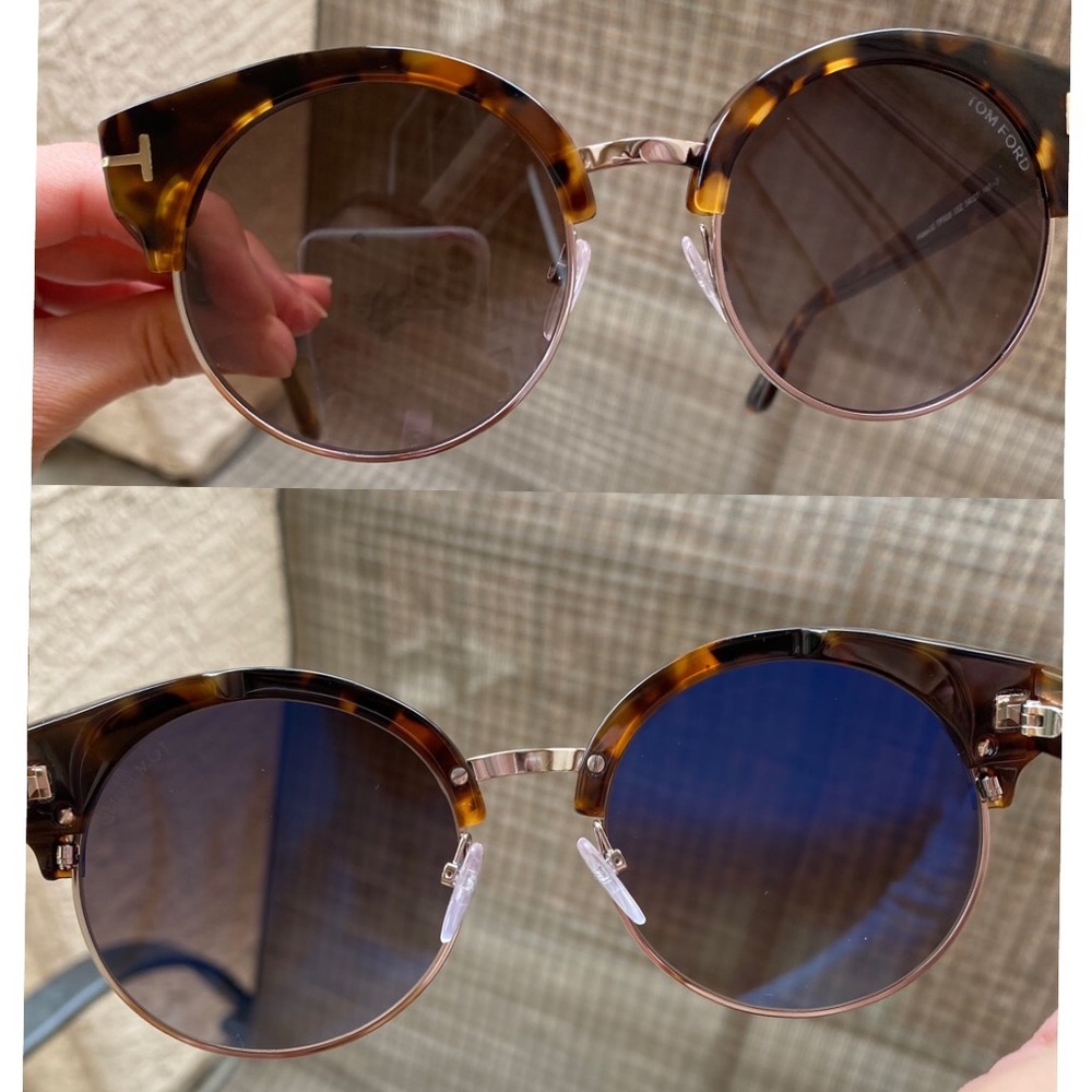 NWT Tom Ford Alissa 54mmSunglasses,Havana Gradient - Picture 3 of 8
